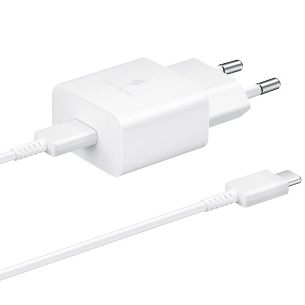 Samsung 15W Power Adapter incl. USB-C naar USB-C kabel (1m) Oplader Wit