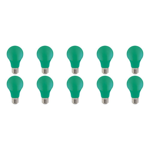 LED Lamp 10 Pack - Specta - Groen Gekleurd - E27 Fitting - 3W