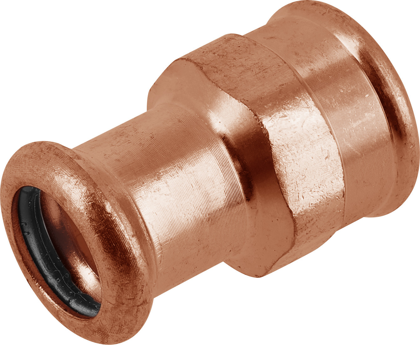 Bonfix Pressfitting roodkoper WATER Schroefbus 2 x 54 - lange binnendraad x press - (m-profiel)