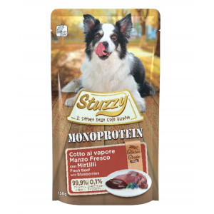 Stuzzy Dog Grain Free Monoprotein Rund met bosbes nat hondenvoer 150 gr. 12 x 150 g