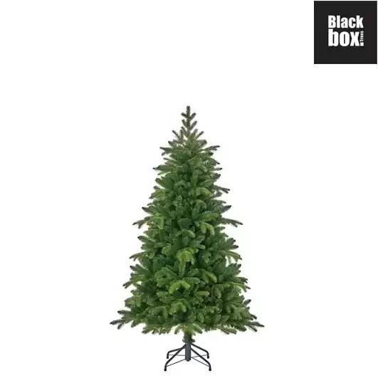 kunstkerstboom black box Brampton slim h155 x d102cm groen