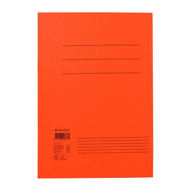 Dossiermap Quantore folio 320gr oranje