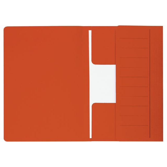 Dossiermap Secolor  Mammoet folio 3 kleppen 270gr rood