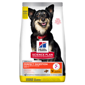 Hill&apos;s Adult Perfect Digestion Small & Mini met kip & bruine rijst hondenvoer 3 kg