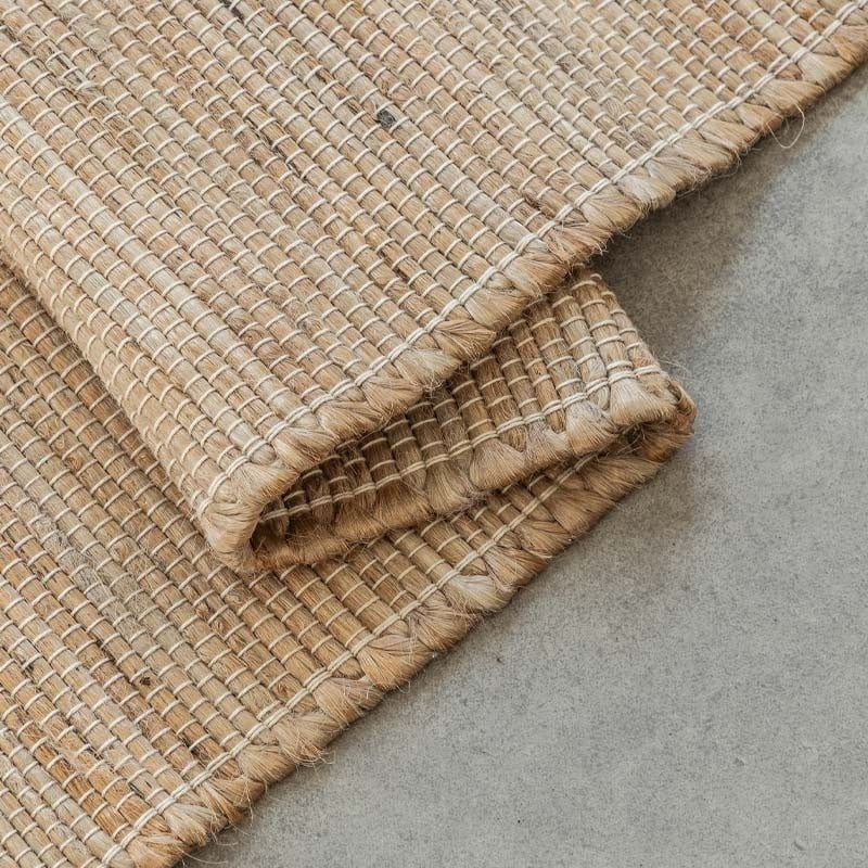 Jute Wol Katoen Vloerkleed - Dhaka - 60x90 cm - Rechthoek - Dekbed-Discounter.nl