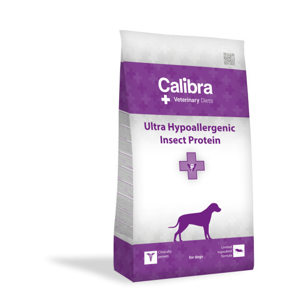 Calibra Veterinary Diets Ultra Hypoallergenic Insect Protein hondenvoer 12 kg