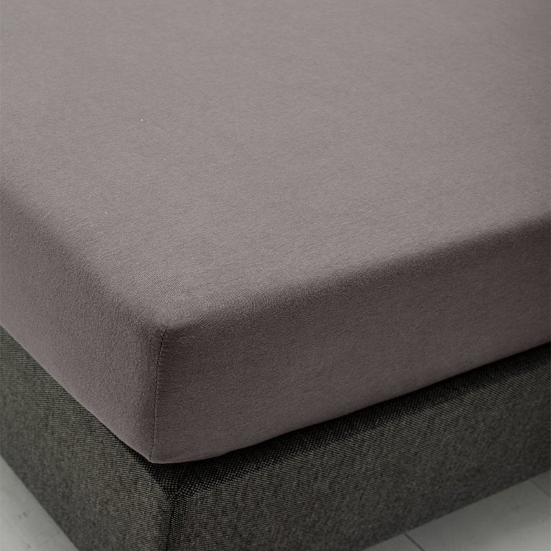 Hoeslaken Stretch - Taupe - 190x200 cm - Taupe - Fresh and Co - Dekbed-Discounter.nl