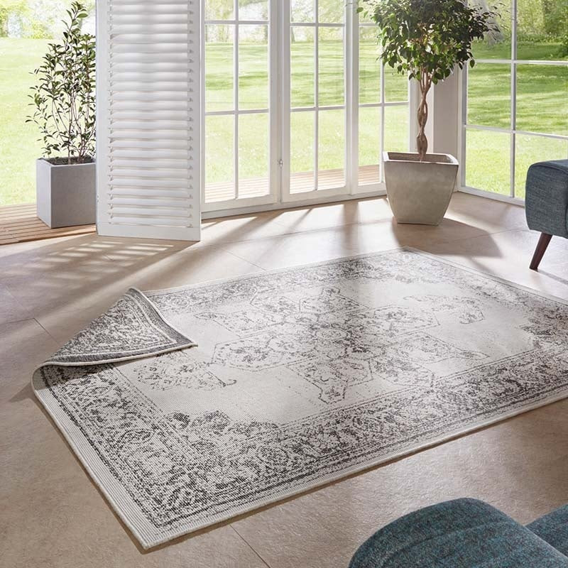 Dubbelzijdig Vloerkleed Borbon Grijs - NORTHRUGS Twin Supreme - 200x290 cm - Rechthoek - Dekbed-Discounter.nl