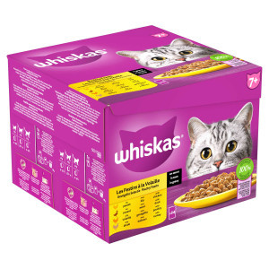 Whiskas 7+ Gevogelte Selectie in saus multipack (24 x 85 g) 1 verpakking (24 x 85 g)