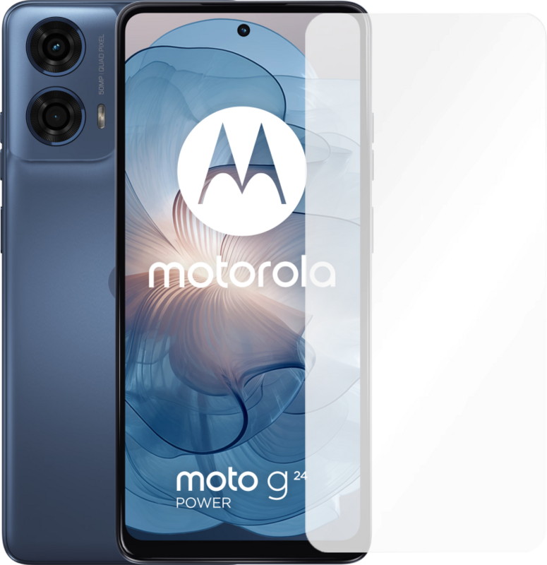 Motorola Moto G24 Power 256GB Blauw 4G + Just in Case Tempered Glass Screenprotector