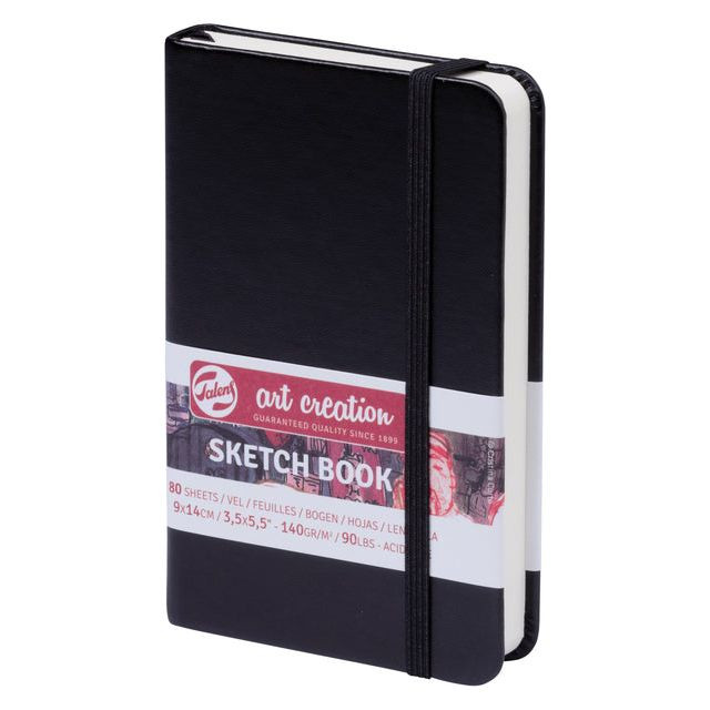 Schetsboek tac 9x14 140g fsc# zwart