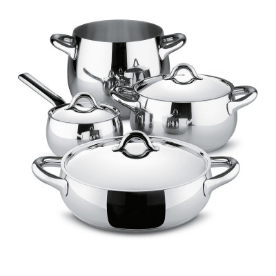 Alessi Mami Pannenset rvs, 4-delig