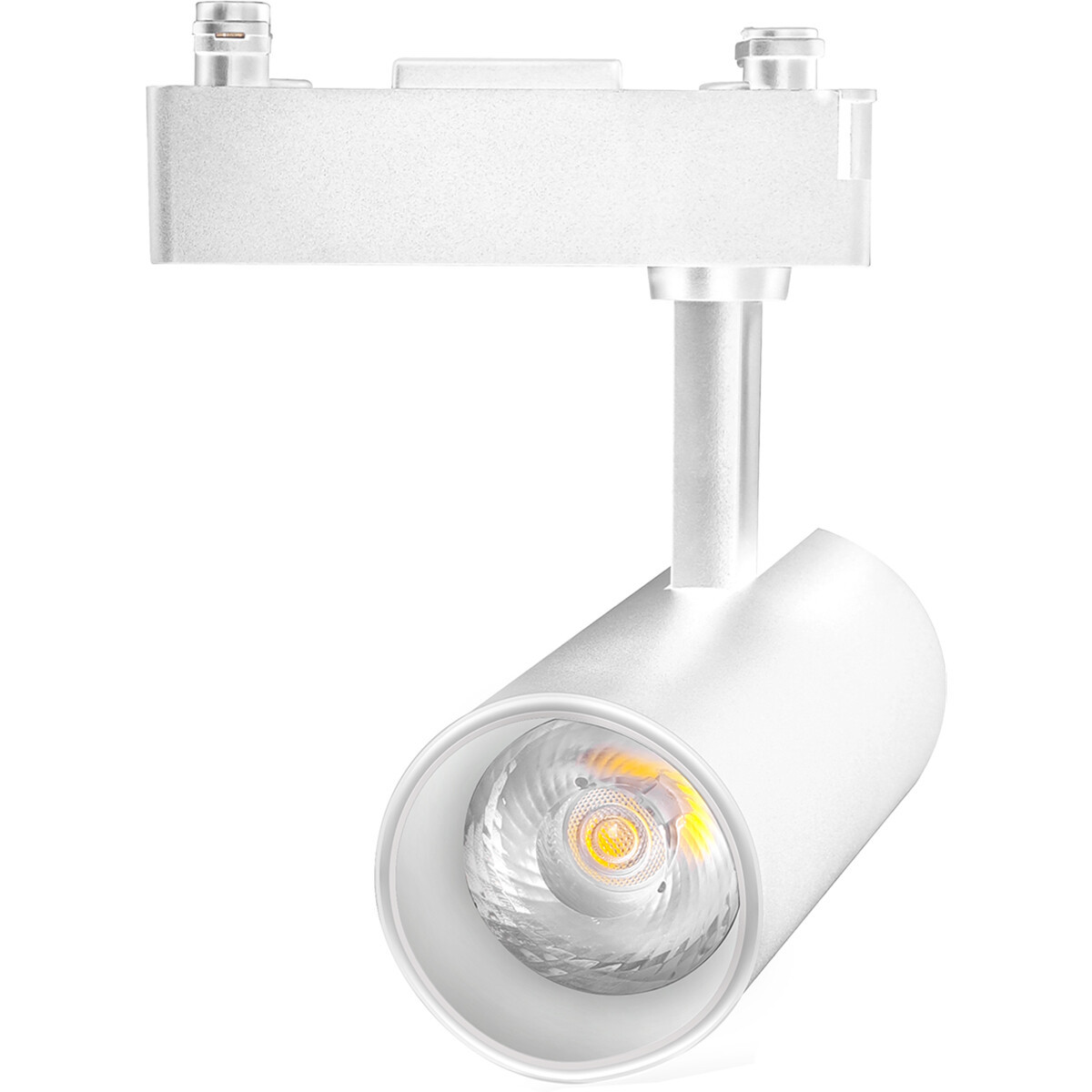 LED Railverlichting - Track Spot - Aigi - 1 Fase - 10W - Helder/Koud Wit 6500K - Rond - Wit