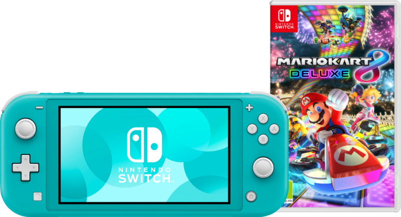 Nintendo Switch Lite Turquoise + Mario Kart 8 Deluxe Switch