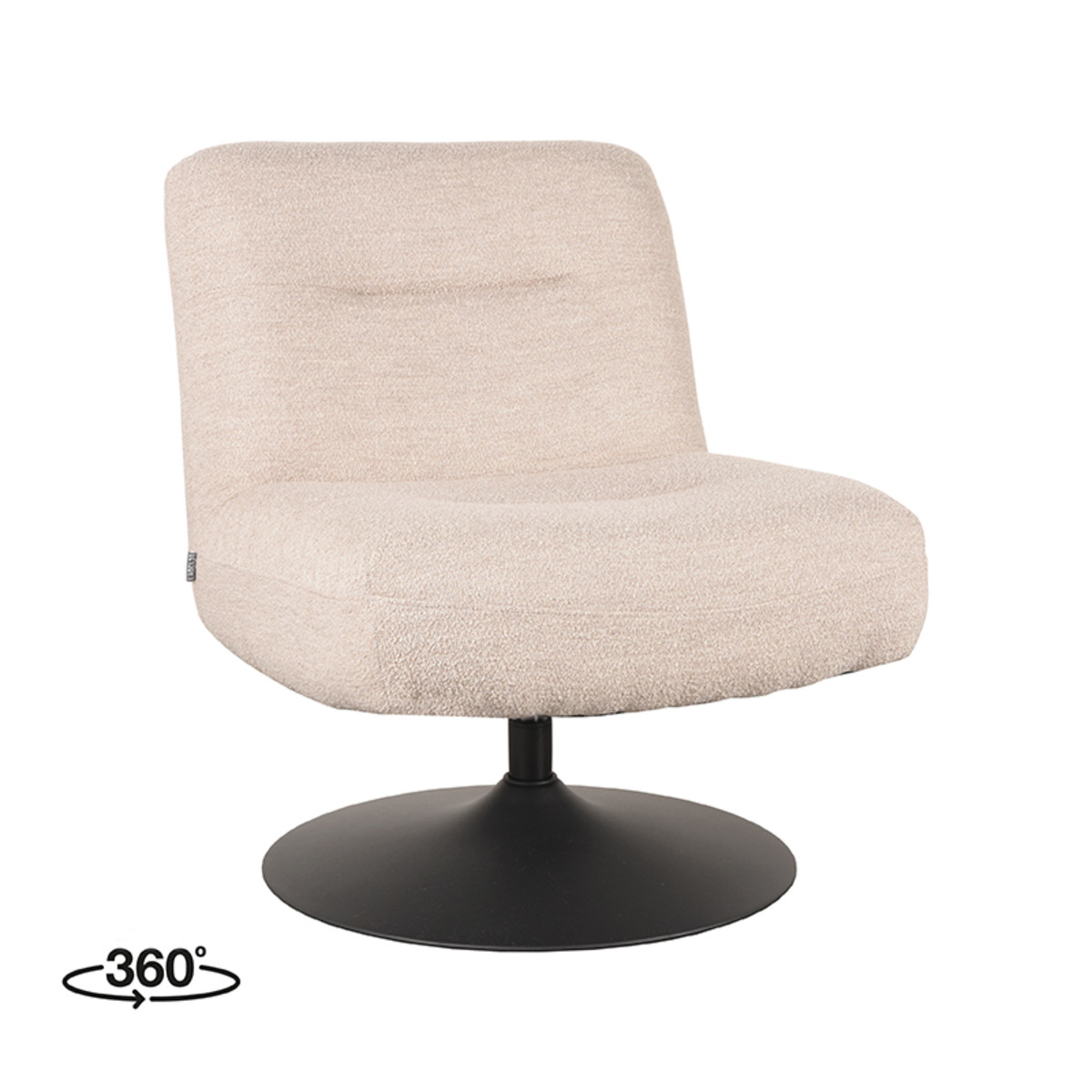 LABEL51 Fauteuil Eli - Naturel - Boucle