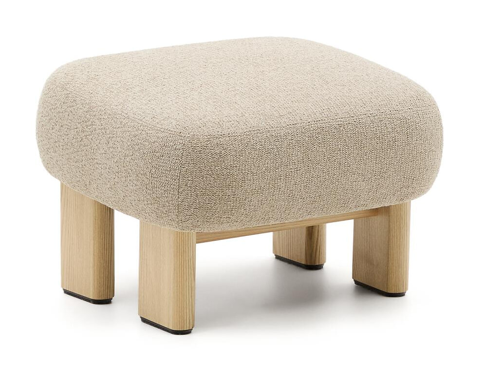 Kave Home Hocker Cabana Chenille - Beige