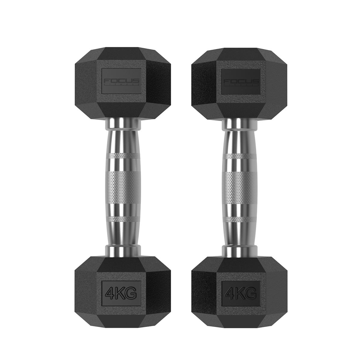 Hexa Dumbbells - Focus Fitness - 2 x 4 kg