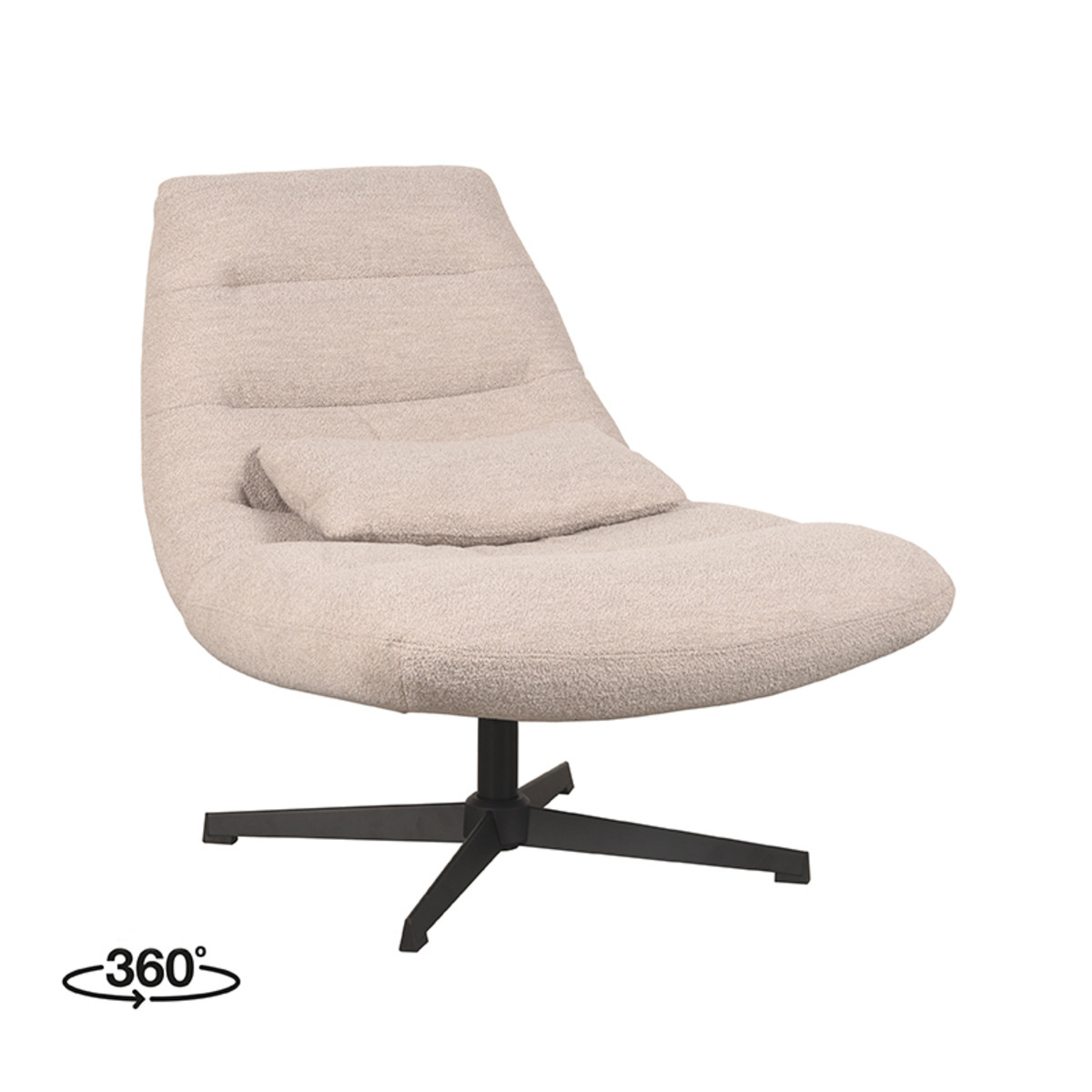 LABEL51 Fauteuil Nox - Naturel - Boucle