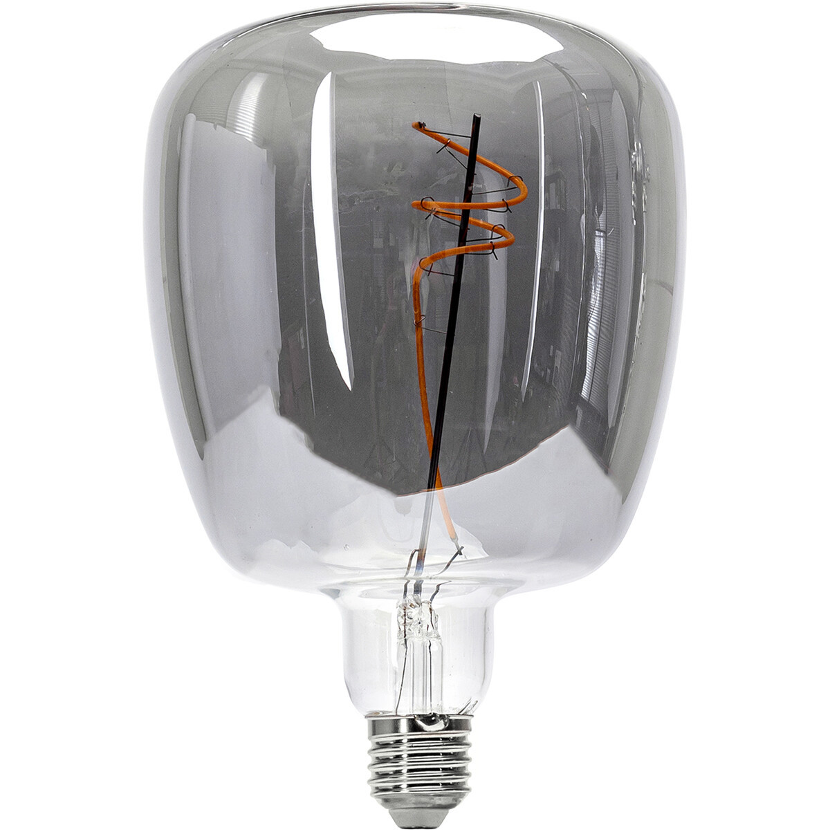 LED Lamp - Aigi Glow R140 - E27 Fitting - 4W - Warm Wit 1800K - Titanium