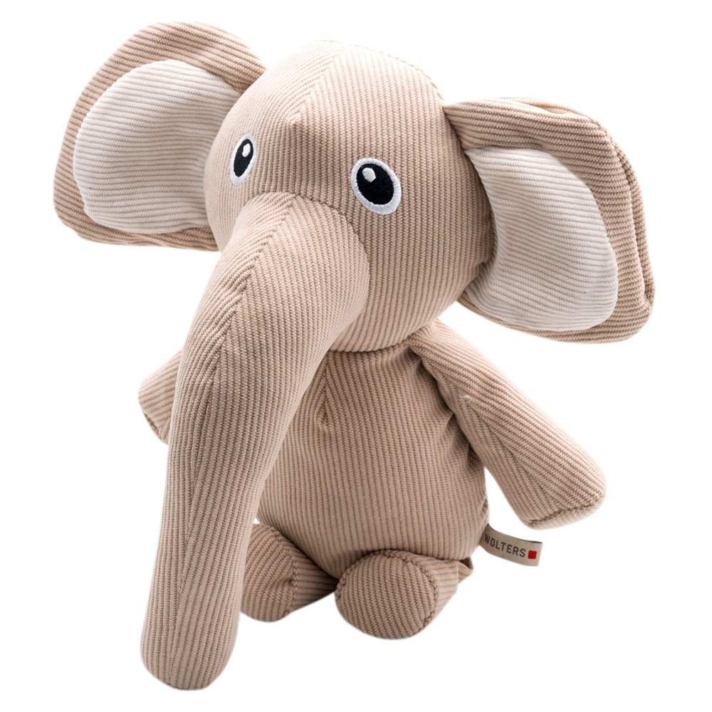 WOLTERS Honden-pluche speelgoed Animal Family Eddie Olifant, beige, Maat: Junior