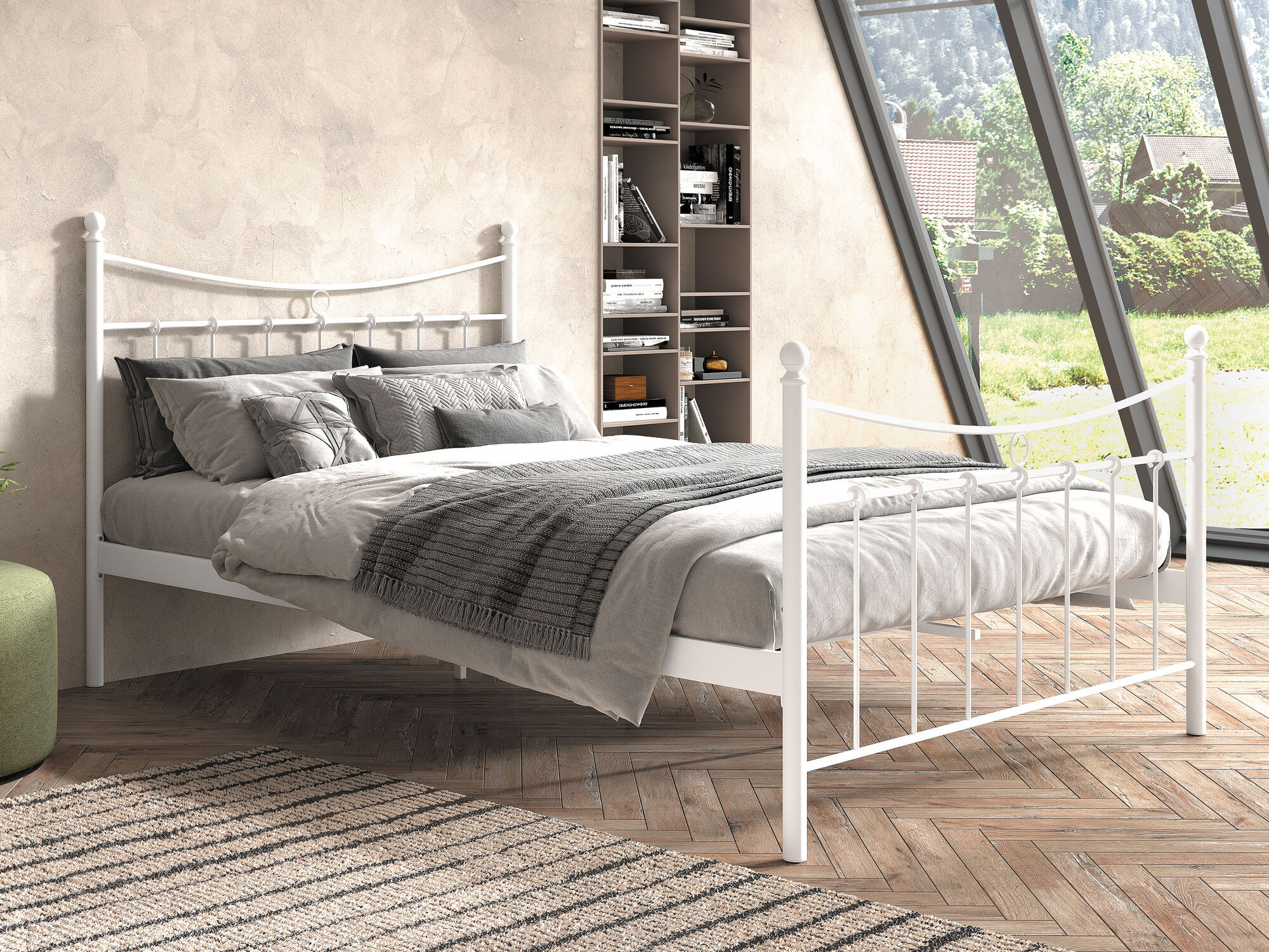 Bed FERIA 140x200 cm wit