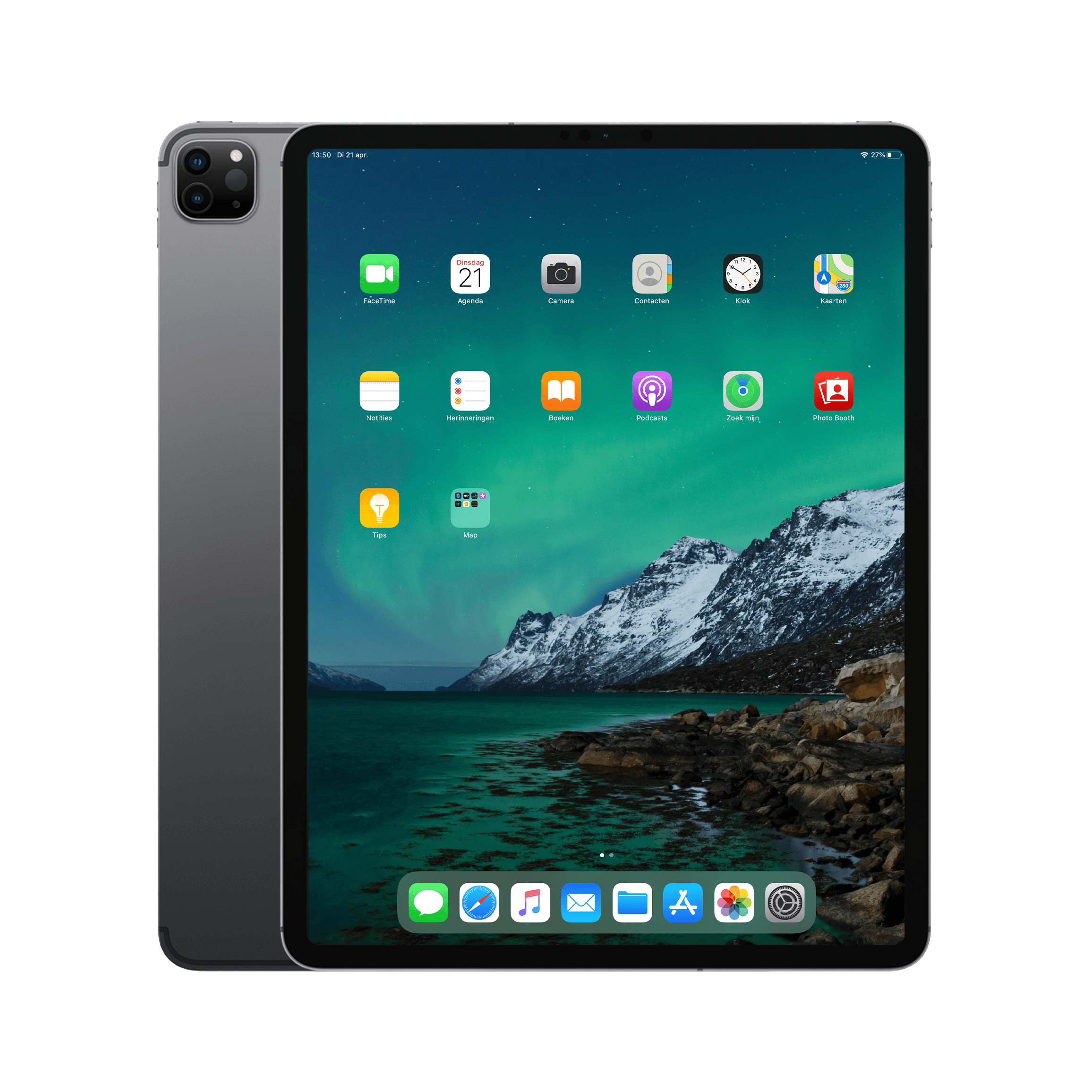 Refurbished iPad Pro 12.9 inch 2020 512 GB 4G Space Gray Zichtbaar gebruikt