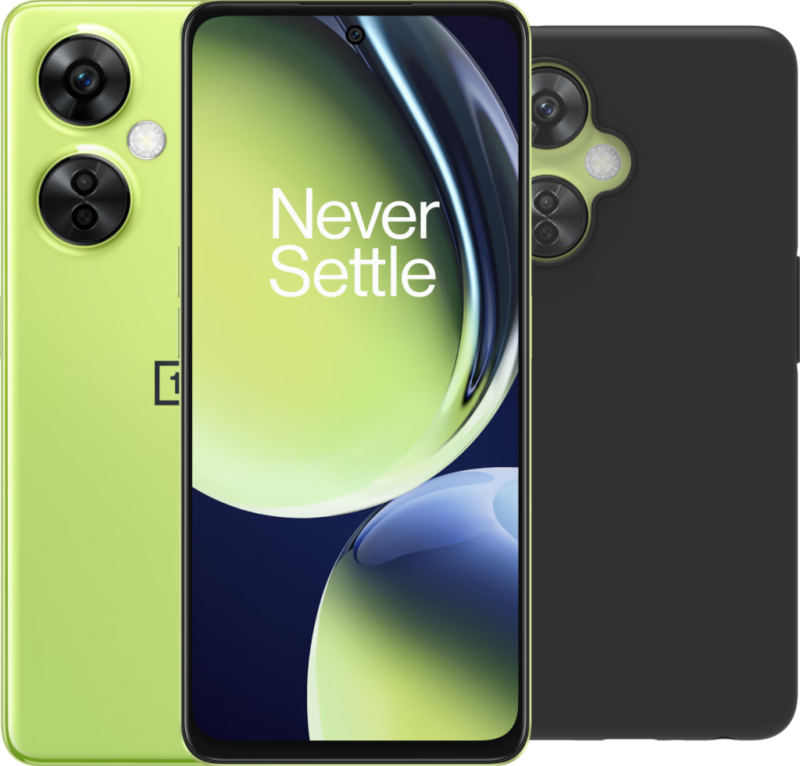 OnePlus Nord CE3 Lite 128GB Groen 5G + BlueBuilt Back Cover Zwart