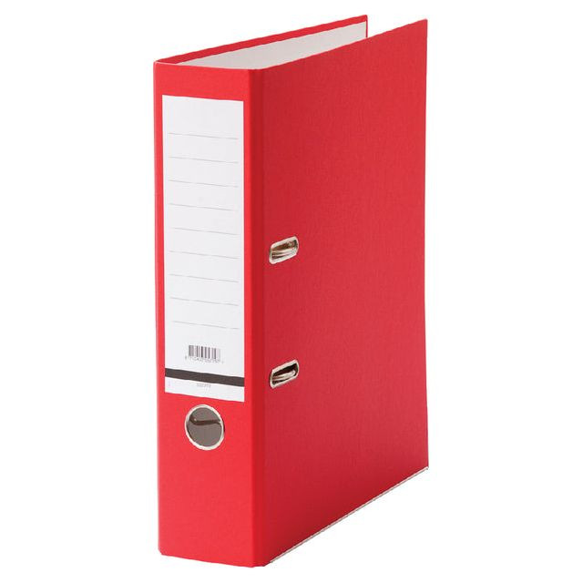 Ordner Qbasic A4 80mm karton rood | 20 stuks