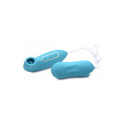 XR Brands Entwined - Thumping Egg and Licking Clitoral Stimulator