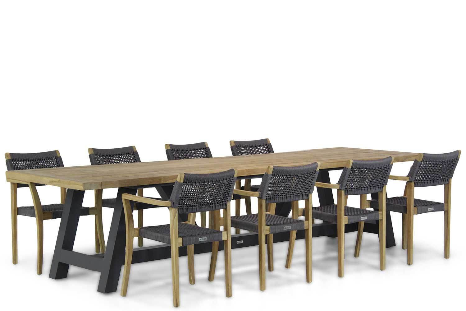 Lifestyle Dallas/Trente 330 cm dining tuinset 9-delig