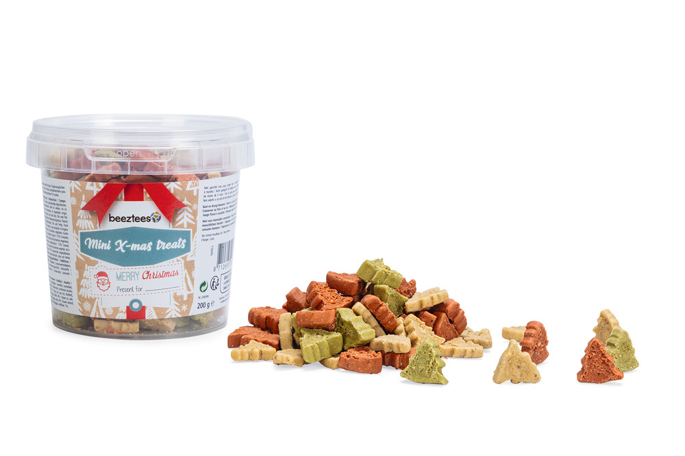 Beeztees Mini X-Mas Treats hondensnacks 200 gram