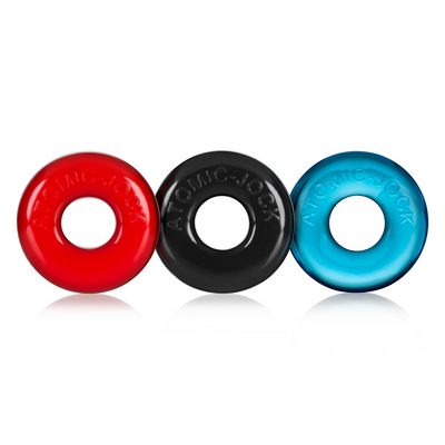 Oxballs Ringer - 3-pack of Do-Nut-1 Cockrings - Multi