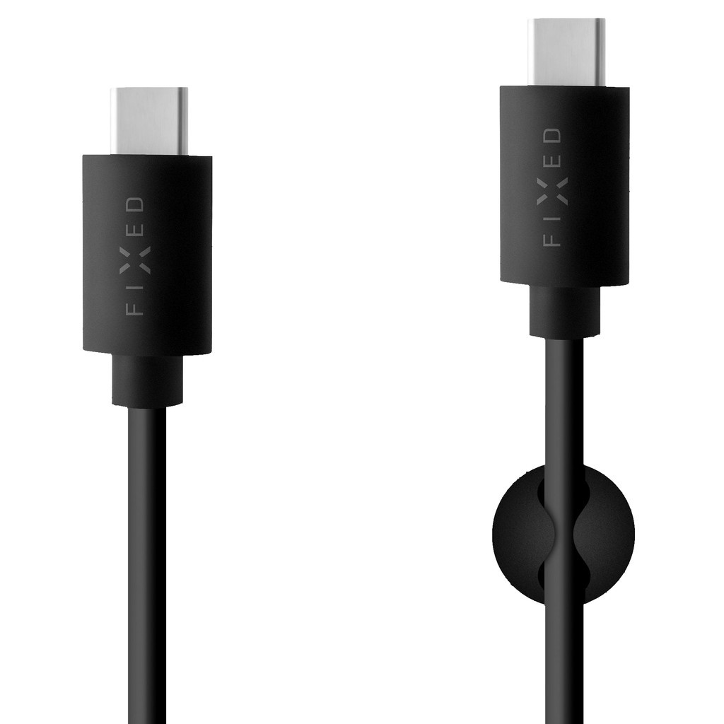 Fixed Usb C naar Usb C Kabel 1m Kunststof Zwart