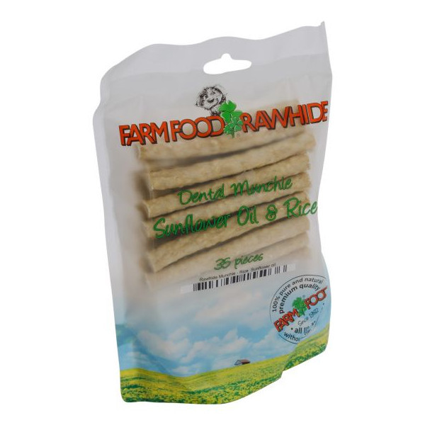 Farm Food Rawhide Dental Munchie Natural - 35 stuks 5 Zakken