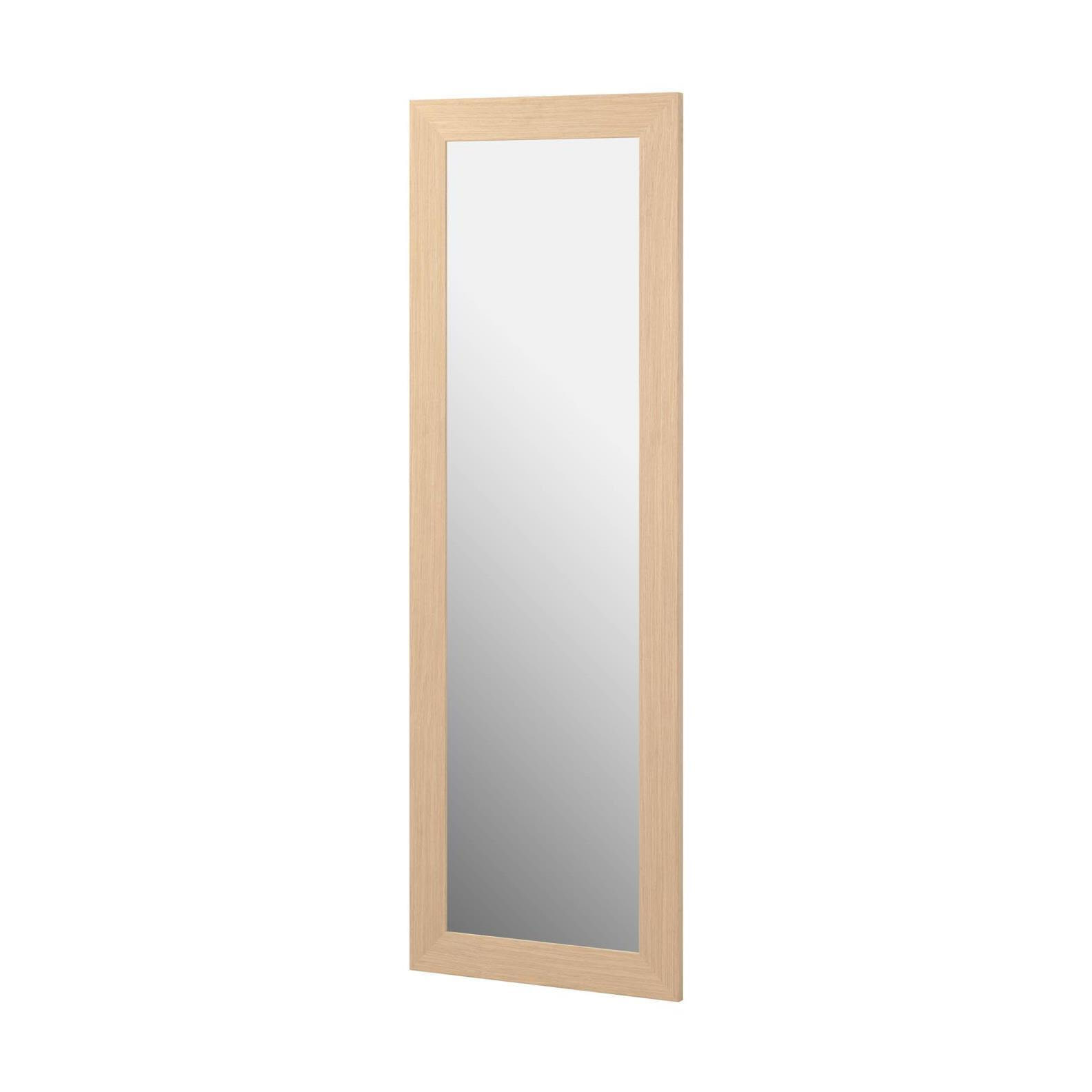 Kave Home Spiegel Yvaine Brede Rand, 180 x 80cm - Naturel