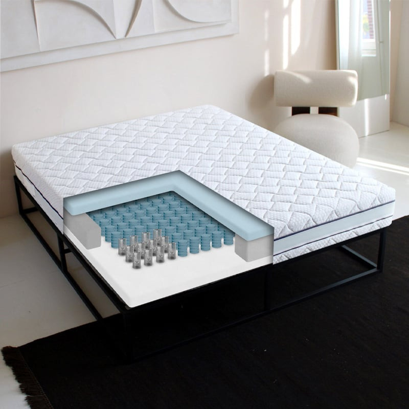 Matras Roma - Pocketvering - 180x210 cm met Pocketvering Kern - Van Zydante - Comfort: Medium/stevig - Dekbed-Discounter.nl