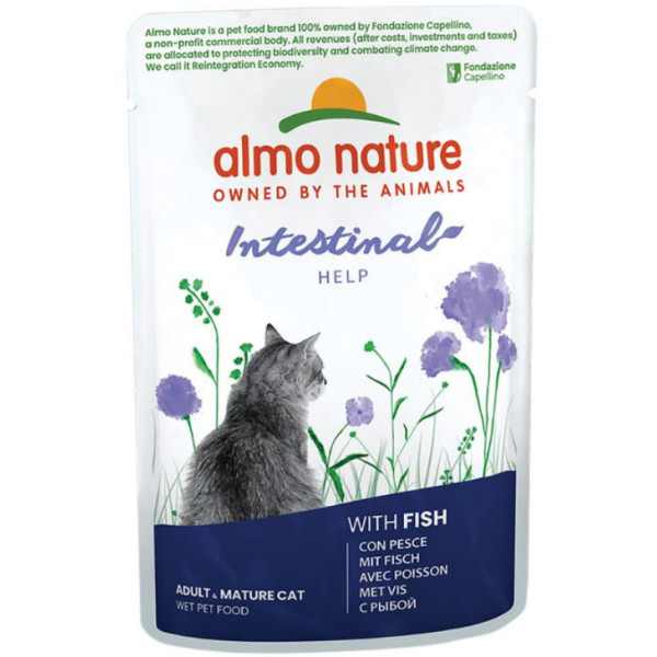 Almo Nature Intestinal Help met vis natvoer kat (70 g) 60 x 70 g