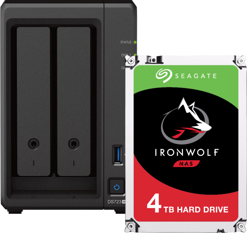 Synology DS723+ + Seagate Ironwolf 4TB