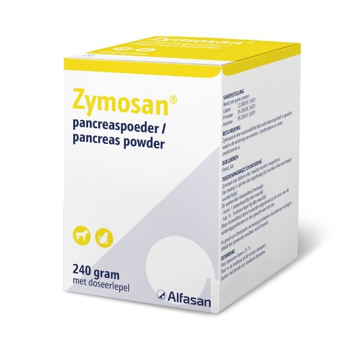 Zymosan Pancreaspoeder Hond & Kat 240gr