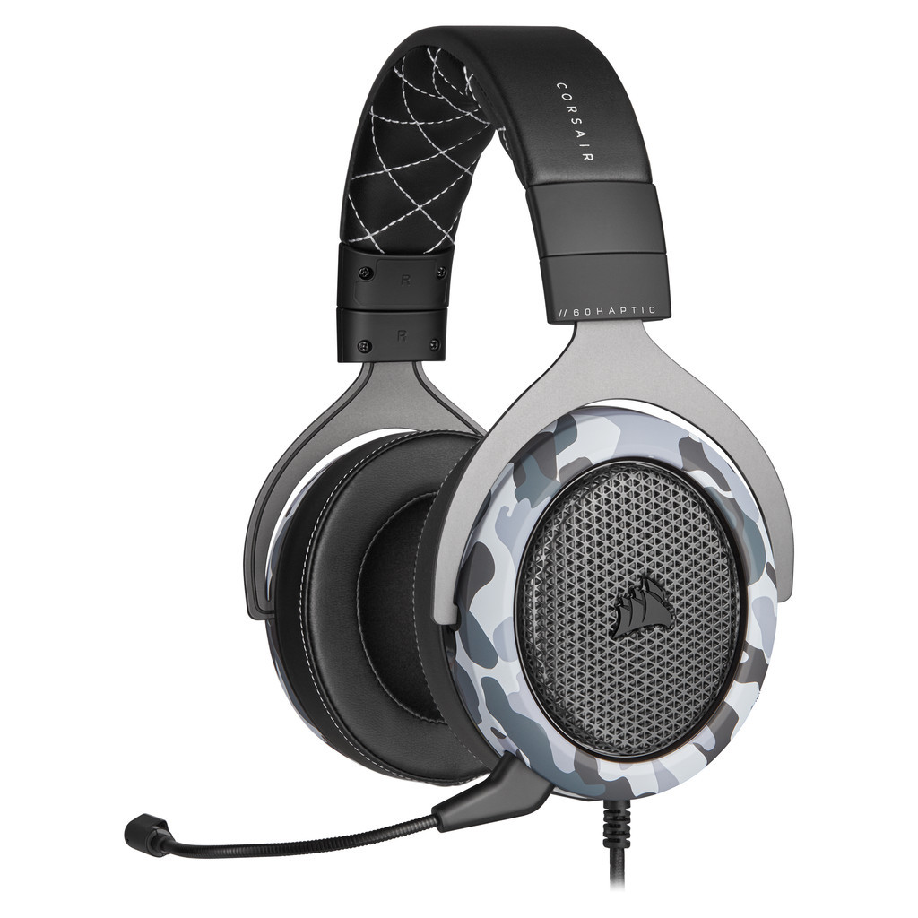 Corsair HS60 Haptic Stereo en Bass Gaming Headset Zwart Camo