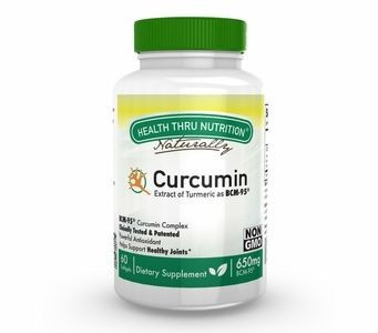 Curcumin 650 mg BCM-95 (non-GMO) (60 Softgels) - Health Thru Nutrition