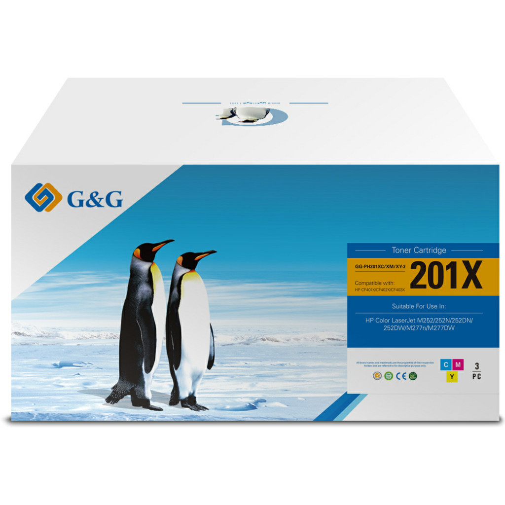 G&G 201X Toners Combo Pack (Hoge Capaciteit)