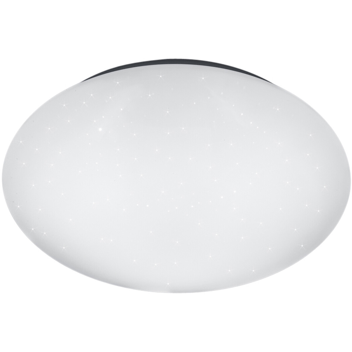 LED Plafondlamp - Trion Puta - 15W - Natuurlijk Wit 4000K - Sterlicht - Spatwaterdicht IP44 - Rond - Mat Wit - Kunststof