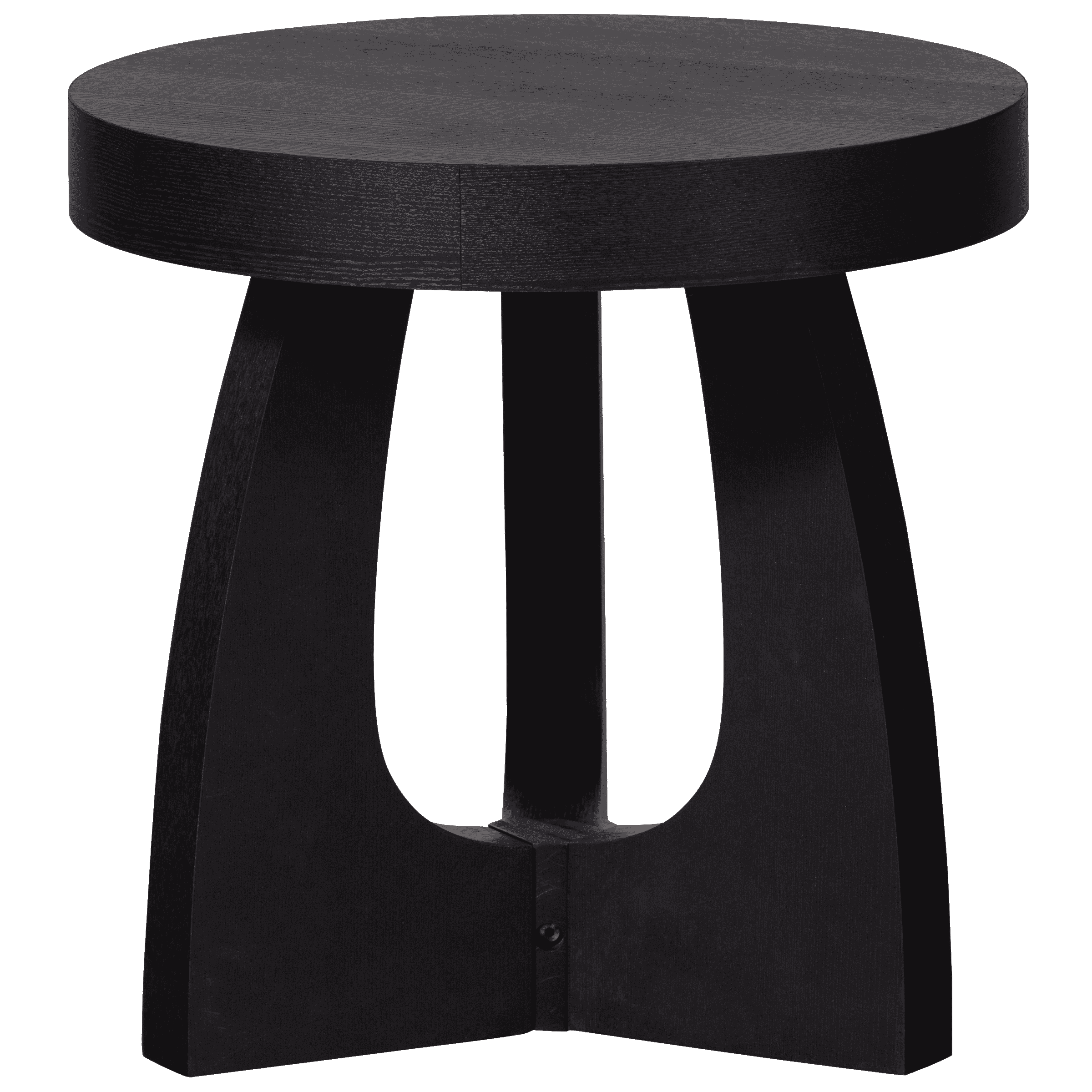 WOOOD Exclusive Ronde Bijzettafel Tala 45cm - Zwart