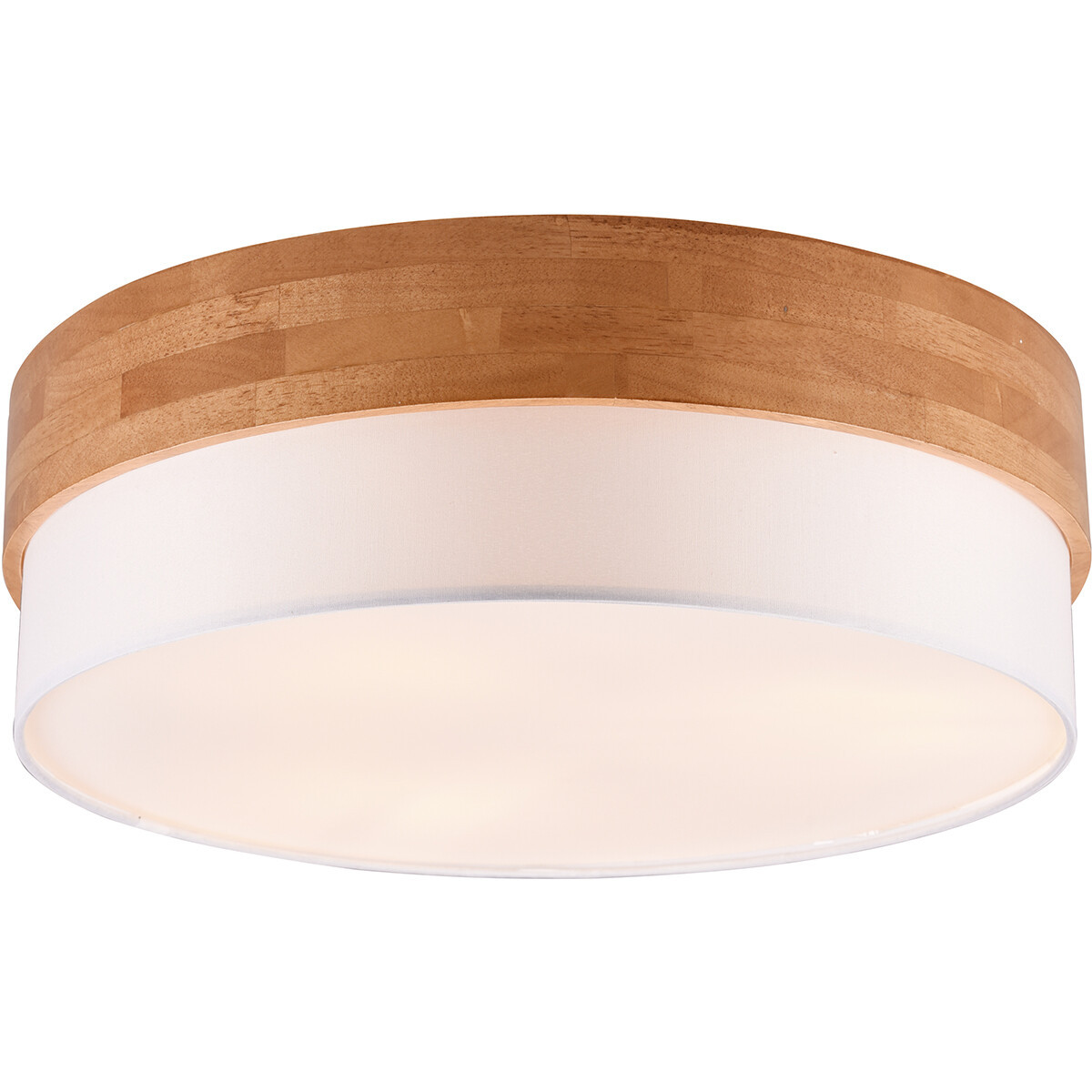 LED Plafondlamp - Plafondverlichting - Trion Sella - E14 Fitting - 3-lichts - Rond - Mat Nikkel/Wit - Aluminium