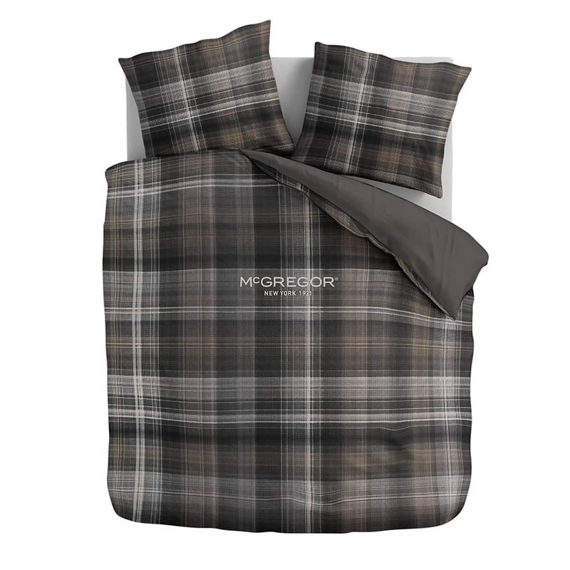 Dekbedovertrek Chestnut Plaid - (2200x2502 cm) - Meerkleurig Katoen-satijn - Dessin: Ruiten - McGregor - Dekbed-Discounter.nl