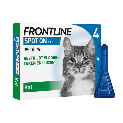 Frontline Spot On Kat - Anti vlooien en tekenmiddel - 4 pip