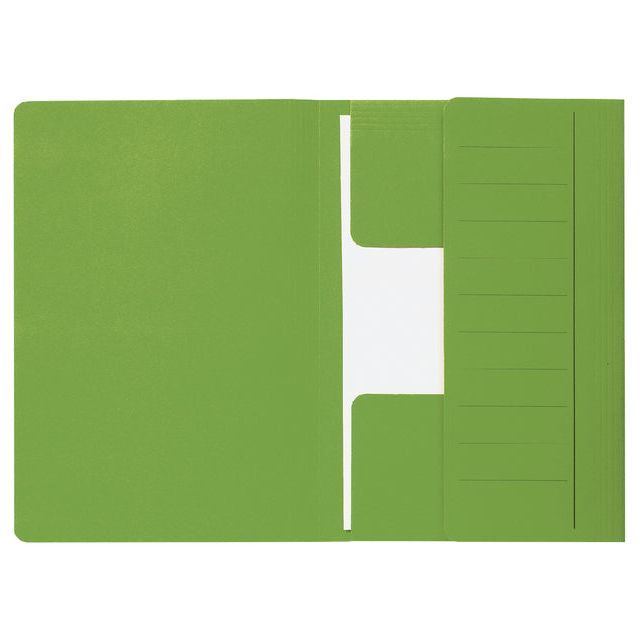 Dossiermap Secolor  Mammoet folio 3 kleppen 270gr groen | Omdoos a 50 stuk