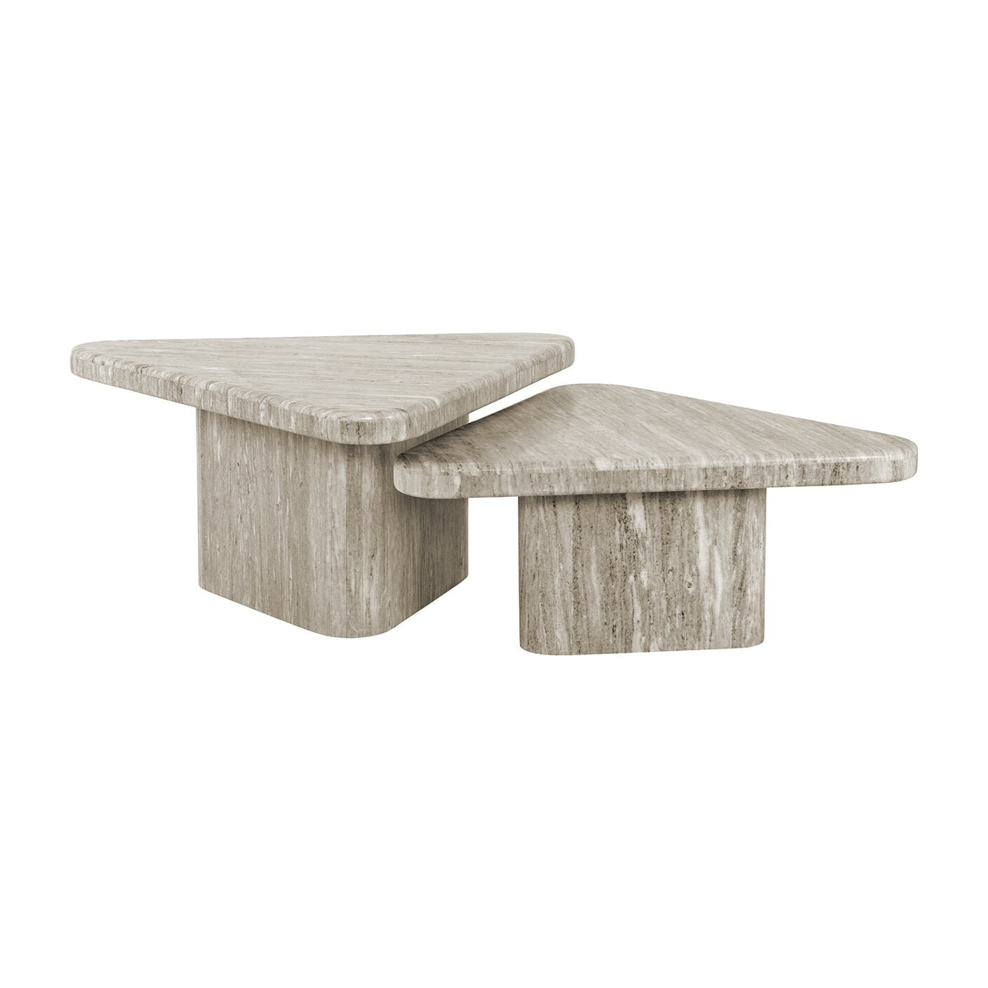 Richmond Salontafel Dwayne Marmer, Set van 2 stuks - Wit