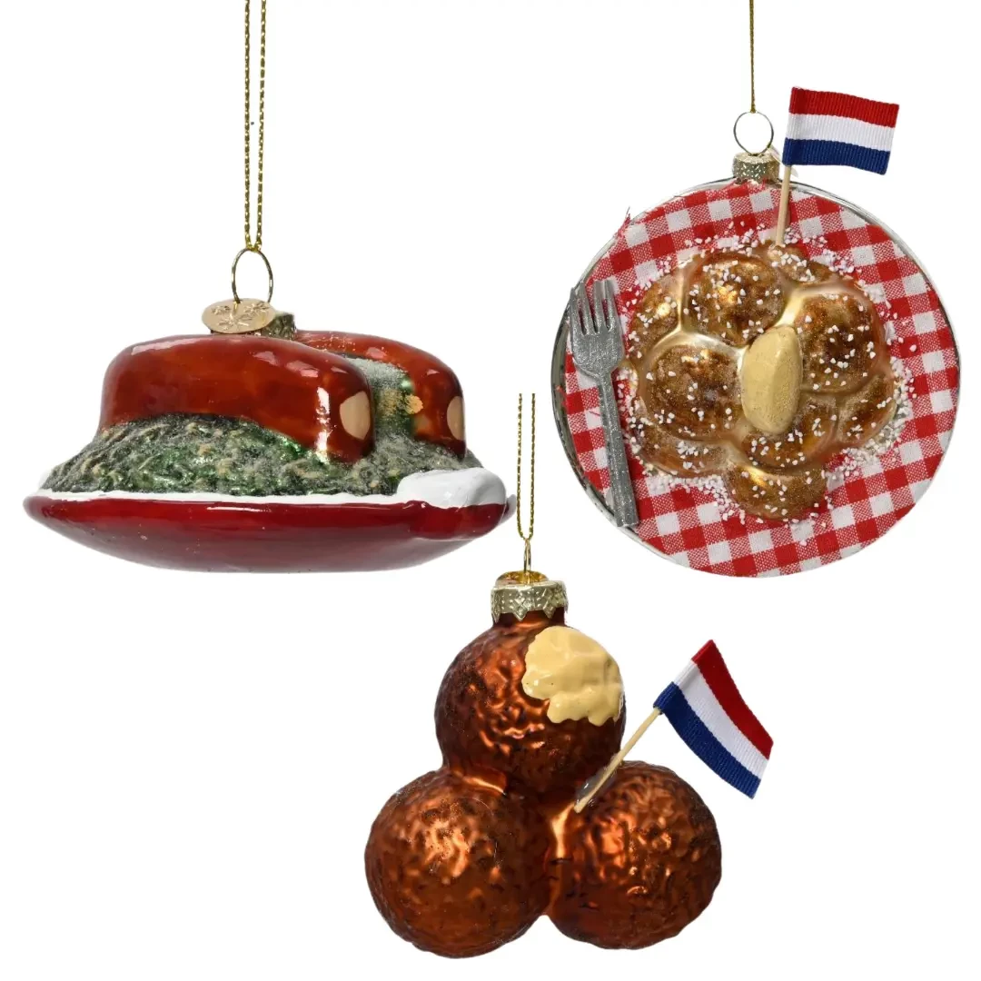 Kerstbal Pakket Hollandse Kost - 3 stuks